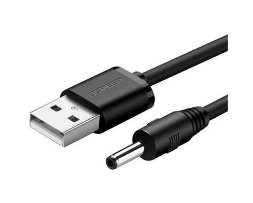 Кабель живлення USB to DC 3.5mm 5V 1.0m black Ugreen (10376)
