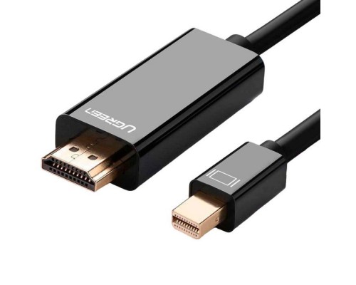 Кабель мультимедійний miniDisplayPort M to HDMI M 1.5m MD101 4K black Ugreen (20848)