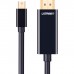 Кабель мультимедійний miniDisplayPort M to HDMI M 1.5m MD101 4K black Ugreen (20848)