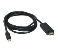 Кабель мультимедійний USB-C to HDMI M 1.8m black Patron (CAB-PN-TYPC-HDMI-1.8)