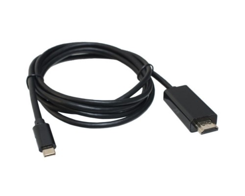 Кабель мультимедійний USB-C to HDMI M 1.8m black Patron (CAB-PN-TYPC-HDMI-1.8)