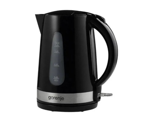 Електрочайник Gorenje 1.7л, 2,200 Вт, strix контроль, скло, чорний (K17OGP)