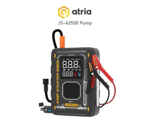 Пуско зарядний пристрій Atria 8000mAh 1000A QC18W Pump LED ліхтар (JS-A2500 Pump)