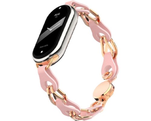 Ремінець до фітнес браслета Armorstandart Chain Wristband для Xiaomi Smart Band 10/9/8 Pink (ARM86888)