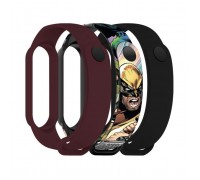 Ремінець до фітнес браслета Armorstandart комплект 3шт Xiaomi Mi Band 7/6/5 Wolverine comix (ARM77056)