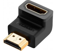 Перехідник HDMI M to HDMI F 90° corner Down HD112 black Ugreen (20109)