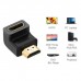 Перехідник HDMI M to HDMI F 90° corner Down HD112 black Ugreen (20109)