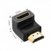 Перехідник HDMI M to HDMI F 90° corner Down HD112 black Ugreen (20109)