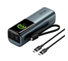 Батарея універсальна Vention 27000 mAh 200W Gray TFT Display Type (FKGH0)