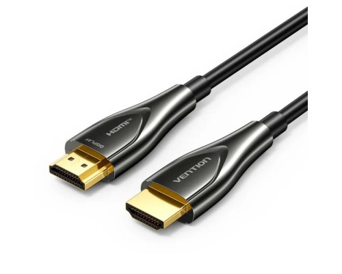 Кабель мультимедійний HDMI M to HDMI M 20.0m 4K60Hz fiber optic black Vention (ALSBQ)