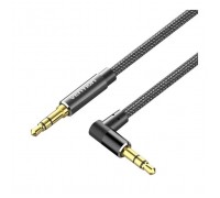 Кабель мультимедійний 3.5mm M to 3.5mm M 1.0m 90° corner black Vention (BAZBF)