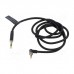 Кабель мультимедійний 3.5mm M to 3.5mm M 1.0m 90° corner black Vention (BAZBF)