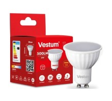 Лампочка Vestum MR16 6W 3000K 220V GU10 (1-VS-1505)