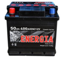 Акумулятор автомобільний ENERGIA 50Ah (+/-) 400EN (000022384)