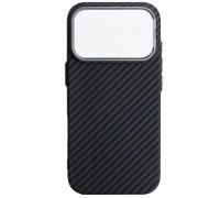 Чохол до мобільного телефона Armorstandart LikeCarbon2 MagCase Apple iPhone 17 Pro Carbon Black (ARM86258)
