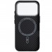 Чохол до мобільного телефона Armorstandart LikeCarbon2 MagCase Apple iPhone 17 Pro Carbon Black (ARM86258)