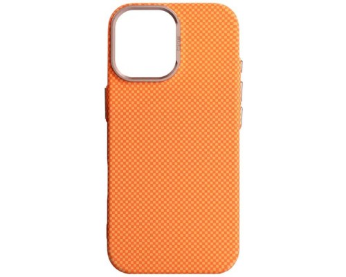 Чохол до мобільного телефона Armorstandart LikeCarbon2 SE MagCase Apple iPhone 17 Kevlar Orange Rose Gold (ARM89167)