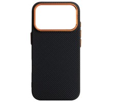 Чохол до мобільного телефона Armorstandart LikeCarbon2 SE MagCase Apple iPhone 17 Pro Kevlar Black Orange (ARM89164)