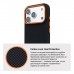 Чохол до мобільного телефона Armorstandart LikeCarbon2 SE MagCase Apple iPhone 17 Pro Kevlar Black Orange (ARM89164)