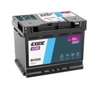 Акумулятор автомобільний EXIDE AGM 50Ah (EK500)