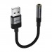 Перехідник USB AM to 3.5mm F 0.15m black Acefast (6974316285298)