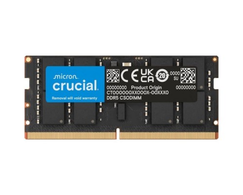 Модуль пам'яті для ноутбука SoDIMM DDR5 24GB 6400 MHz Micron (CT24G64C52CS5)