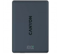 Батарея універсальна Canyon 5000mAh OnPower 500 PD20W Magnetic wireless MagSafe Black (CNS-CPB500B)
