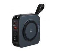Батарея універсальна Energizer Magnetic Wireless 10000mAh 20W PD, AC зарядка, QI/15W, built-in USB-C (QM10001AC)