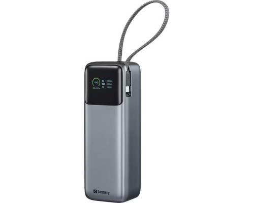 Батарея універсальна Sandberg 27000mAh 140W+100W PD/140W, with built-in Type-C cable 140W (421-31)
