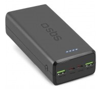 Батарея універсальна SBS 30000mAh 20W PD,QC, 2xUSB-A, 2xUSB-C Black (TTBB30000PD20K)