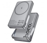 Батарея універсальна HOCO 10000mAh Sunlight PD/20W Magnetic with stand Metal Grey (Q36A / 714987)