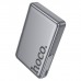 Батарея універсальна HOCO 10000mAh Sunlight PD/20W Magnetic with stand Metal Grey (Q36A / 714987)