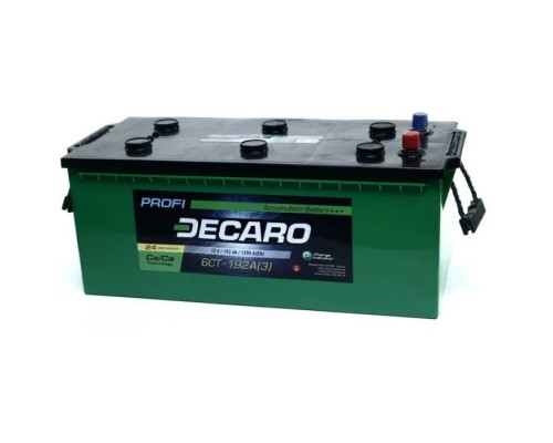 Акумулятор автомобільний DECARO 192Ah-12v PROFI L, EN1350 (6СТ-192 А3 (3) PRO)