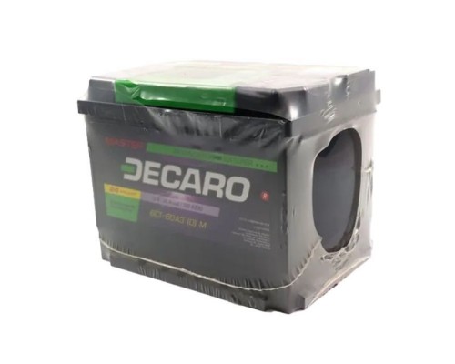 Акумулятор автомобільний DECARO 60Ah-12v MASTER L,EN580 (6СТ-60 А3 (1) M)