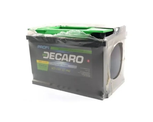 Акумулятор автомобільний DECARO 74Ah-12v PROFI R, EN720 (6СТ-74 А3 (0) PRO)