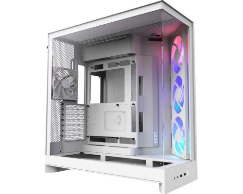 Корпус для ПК NZXT H9 Flow RGB Dual-Chamber White (CM-H92FW-R1)