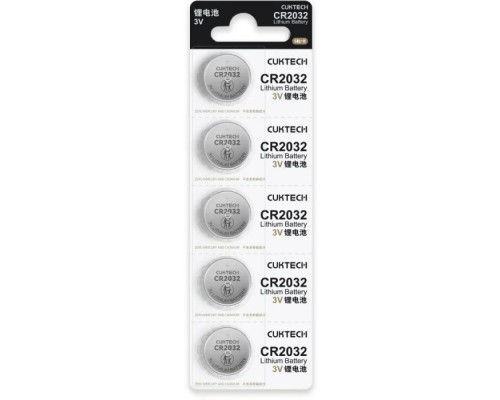 Батарейка CR 2032 coin cell battery * 5 CUKTECH (CKCR2032CNWT)