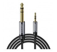 Кабель мультимедійний 3.5mm M to 6.5mm M 1.2m Essager (EYPMM-XL0G-P)