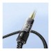 Кабель мультимедійний 3.5mm M to 6.5mm M 1.2m Essager (EYPMM-XL0G-P)