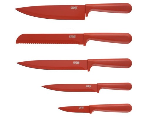 Набір ножів WINNINGSTAR ST-7804 5 предметів Red (WNNGS-ST-7804-RD)
