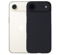 Чохол до мобільного телефона BeCover FIBRA Carbonite MagSafe Apple iPhone 17 Air Black (715407)