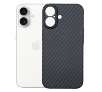 Чохол до мобільного телефона BeCover FIBRA Carbonite MagSafe Apple iPhone 17 Black (715406)