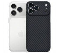 Чохол до мобільного телефона BeCover FIBRA Carbonite MagSafe Apple iPhone 17 Pro Max Black (715410)