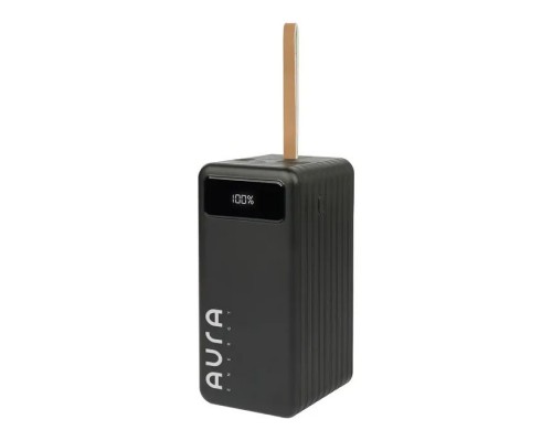 Батарея універсальна AURA NRG-P100 100000mAh 22.5W Black (PBANRG-P100B)
