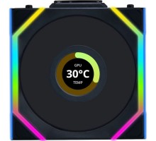 Кулер до корпусу Lian Li UNI Fan SL WIRELESS LCD 120-1, Black (G99.12SLLCD1W1B.00)