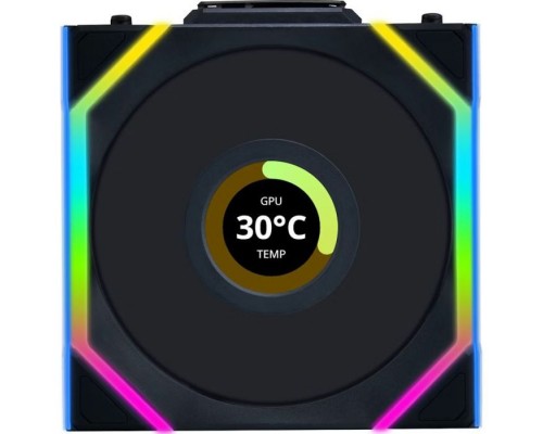 Кулер до корпусу Lian Li UNI Fan SL WIRELESS LCD 120-1, Black (G99.12SLLCD1W1B.00)