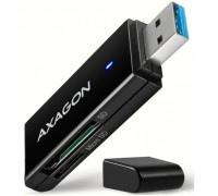 Зчитувач флеш-карт AXAGON USB-A 3.2 to SD/microSD 5Gbps black (CRE-S2N)