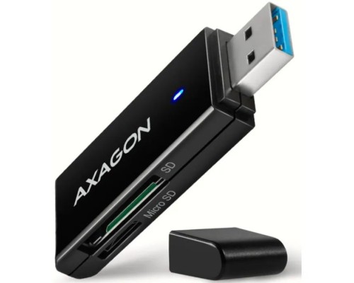 Зчитувач флеш-карт AXAGON USB-A 3.2 to SD/microSD 5Gbps black (CRE-S2N)