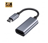 Перехідник USB-C to HDMI F USB 3.0 4K60Hz dark gray Dynamode (DM-AD-USB-C-HDMI)