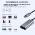 Перехідник USB-C to HDMI F USB 3.0 4K60Hz dark gray Dynamode (DM-AD-USB-C-HDMI)